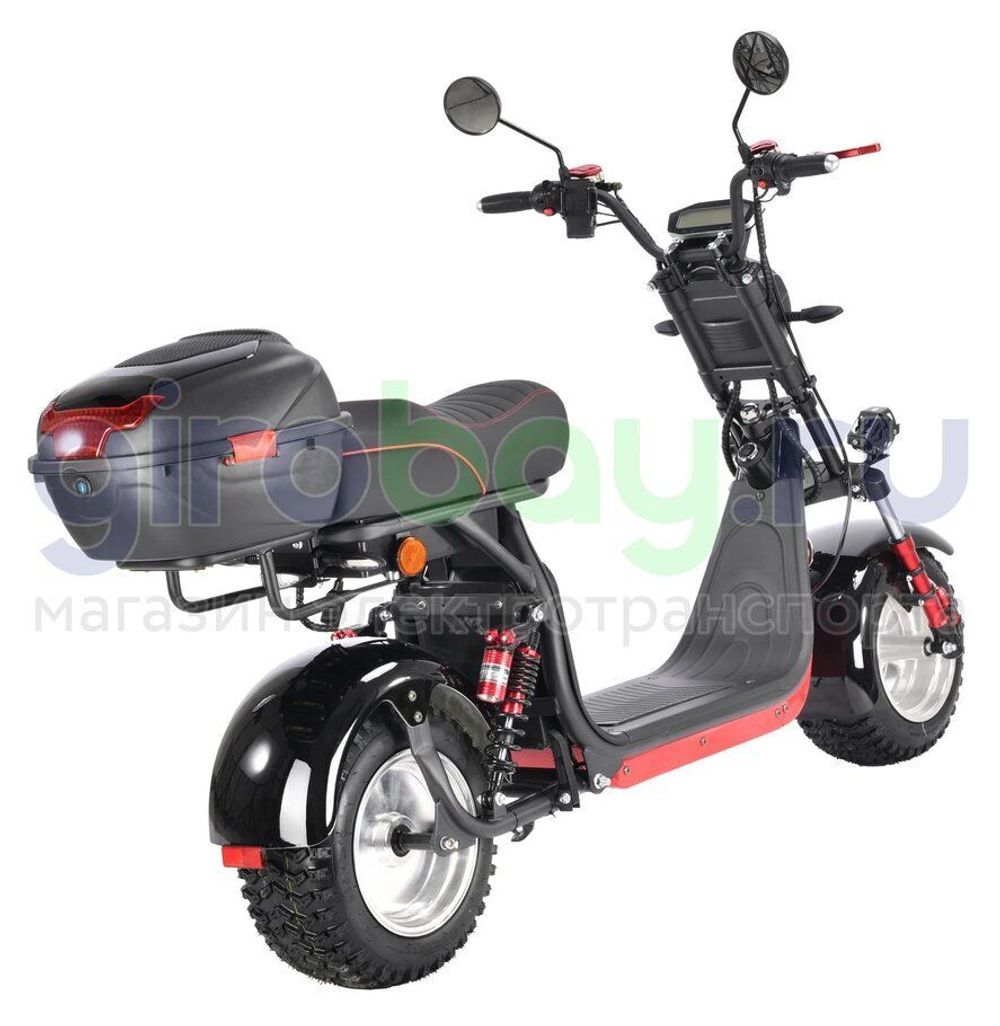 Электроскутер CityCoco WHITE SIBERIA PRO 2500w (Черный) фото 4 фото №9