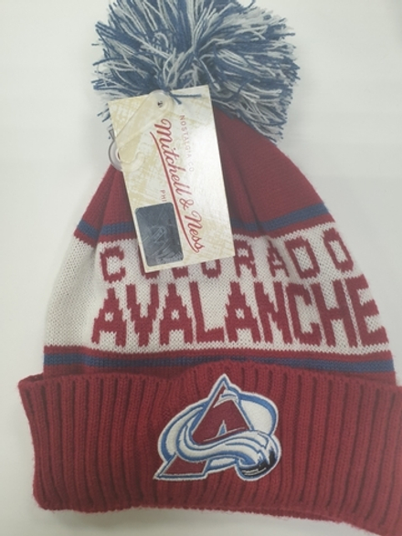 Шапка M&N COL вишневый/синий