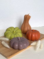 Оливковые интерьерные свечи PUMPKIN