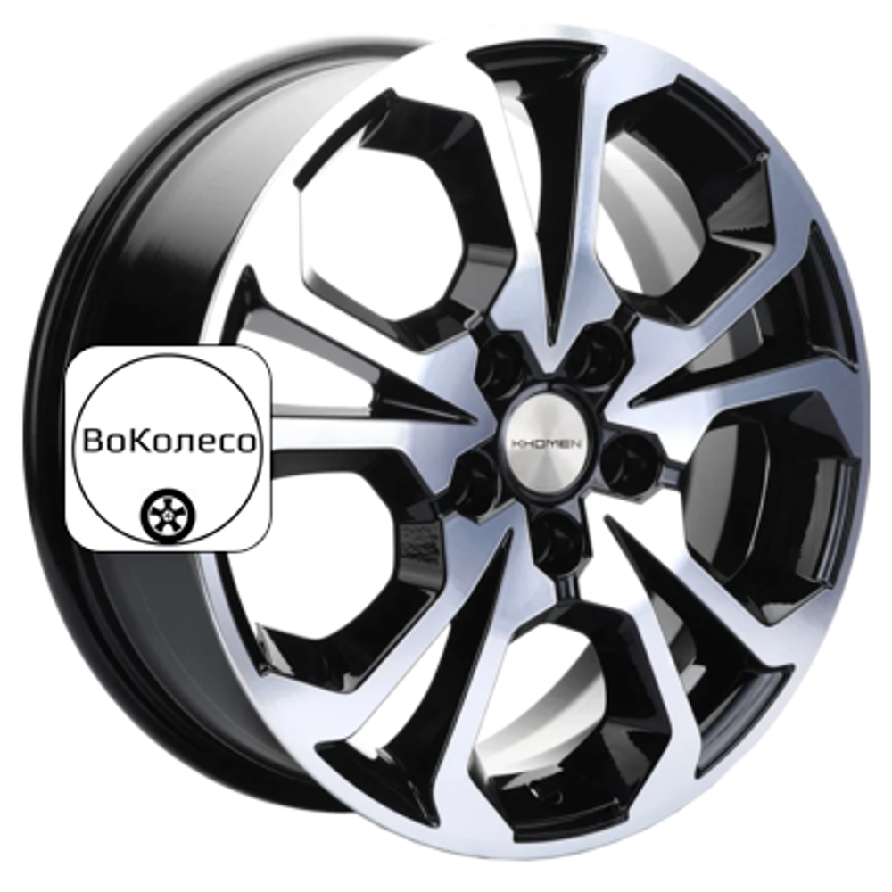 6,5x17/5x108 ET33 D60,1 KHW1711 (Chery/Exeed) Black-FP Khomen Wheels