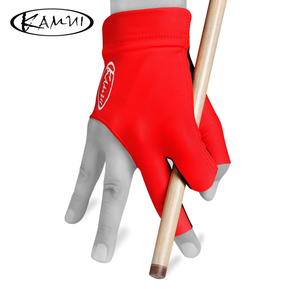 Перчатка для бильярда "Kamui QuickDry" красная/черная правая XL