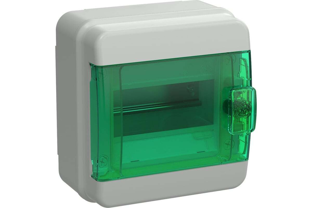 Корпус пластиковый КМПн-6 IP65 зеленая прозрачная дверь TEKFOR IEK