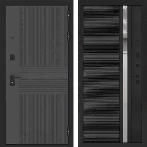 Бункер 05 - 31 чёрный кварц, зеркальноая вставка с тонировкой