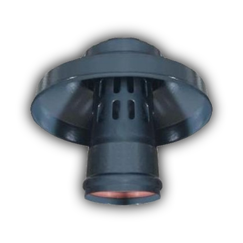 Оголовок дымохода с ветрозащитой D80