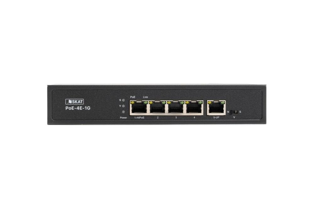 Коммутатор SKAT PoE-4E-1G