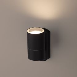 WL27 BK Подсветка ЭРА Декоративная подсветка GU10 MAX35W IP54 черный | Настенная подсветка