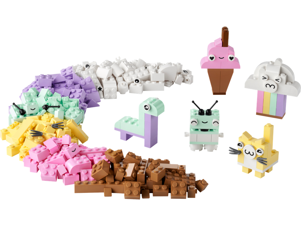 Конструктор Лего Классик Творческое пастельное веселье 11028 | LEGO Classic Creative Pastel Fun | набор 333 детали 5+