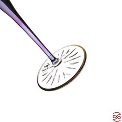 Набор фужеров для шампанского TIMON Violet/Gold (6 шт) 280 мл