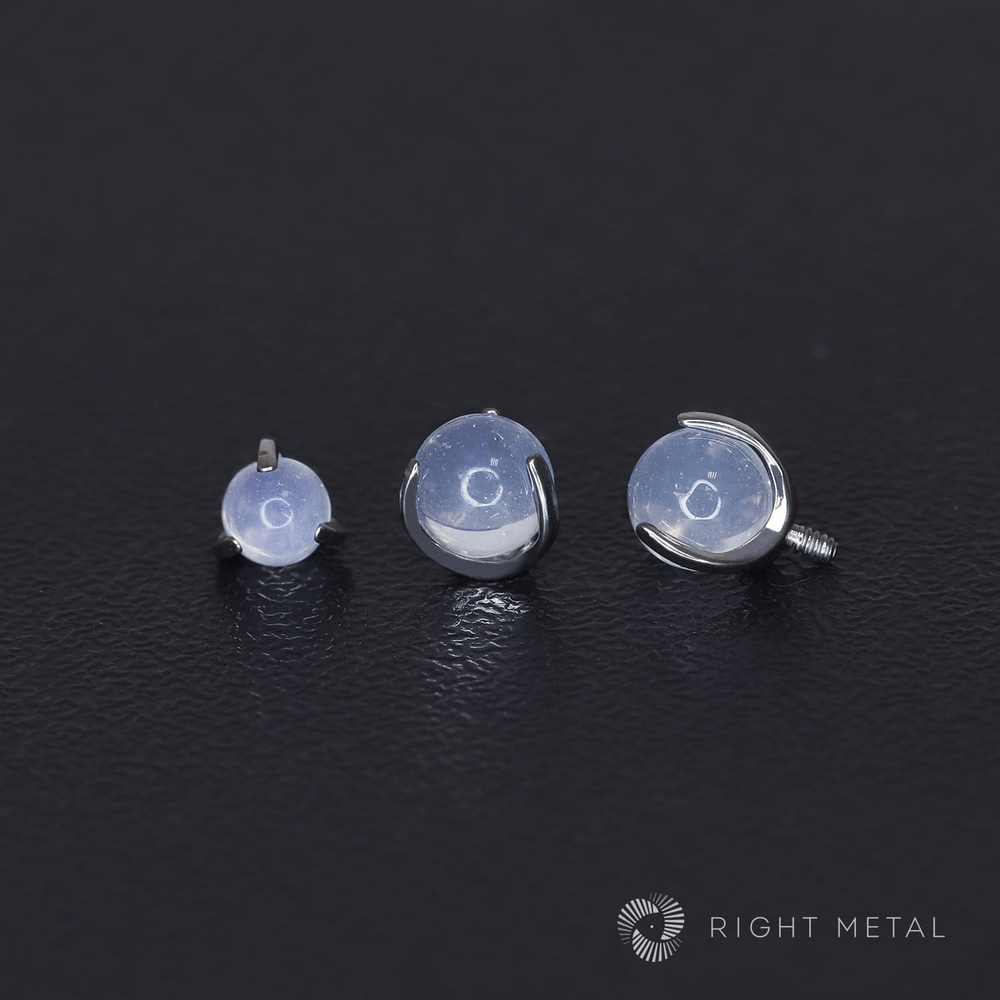 Ball 3-Prongs 3мм/4мм/5мм White Opal
