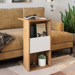 Напольная полка Ион-1 крафт/белый