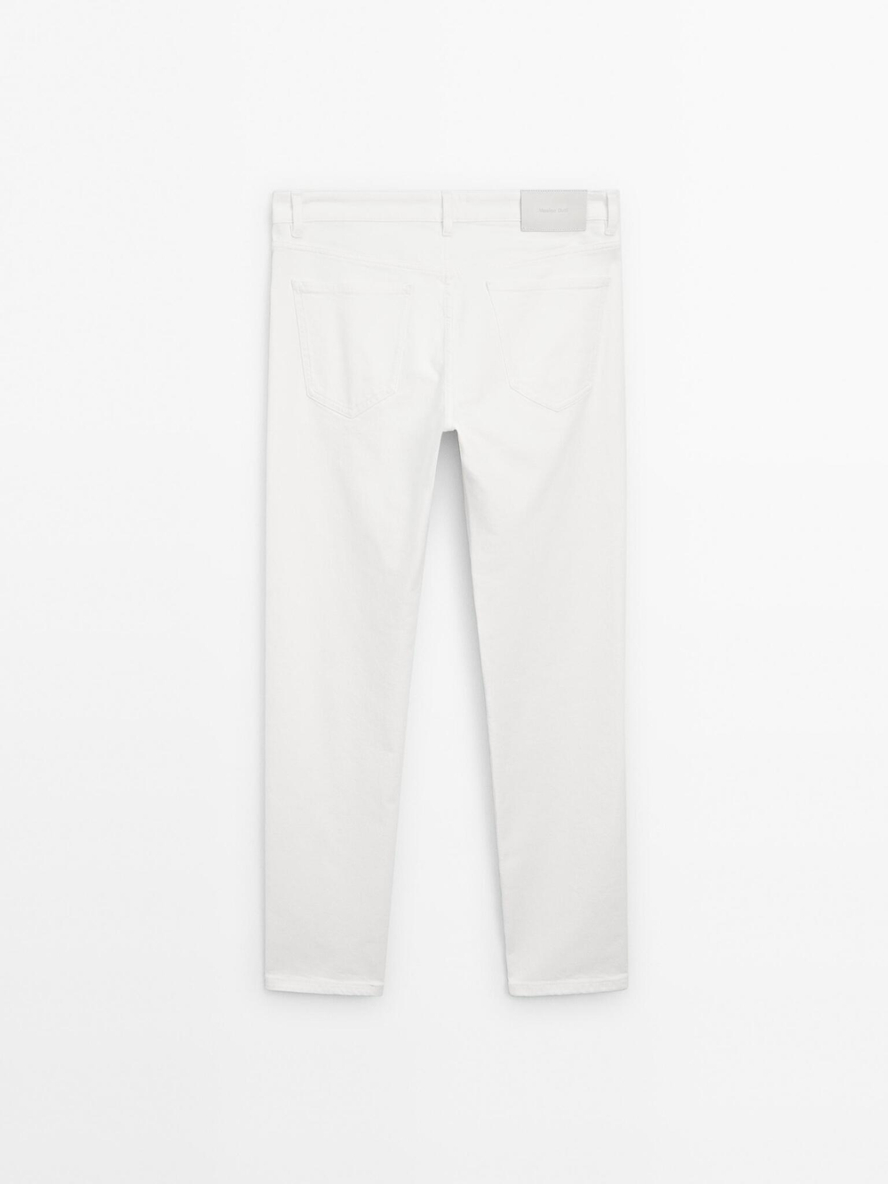 Massimo Dutti Джинсы Slim Fit, кремовый