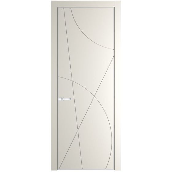 Межкомнатная дверь эмаль Profil Doors 4PA перламутр белый глухая профиль белый матовый