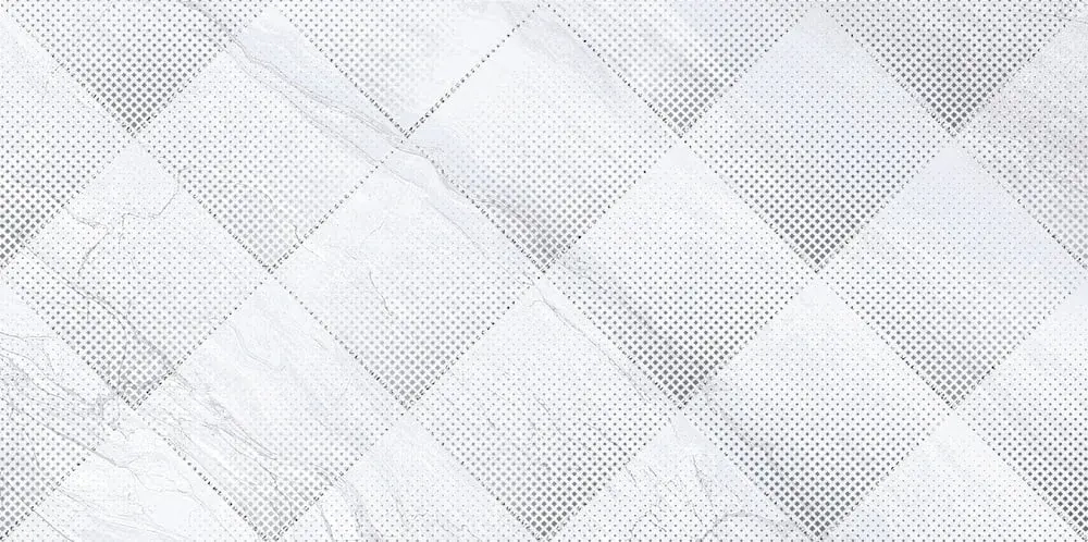 Декоративная плитка ALMA Ceramica DWU09ARC007 Arcadia 50x24.9 белая глянцевая с орнаментом