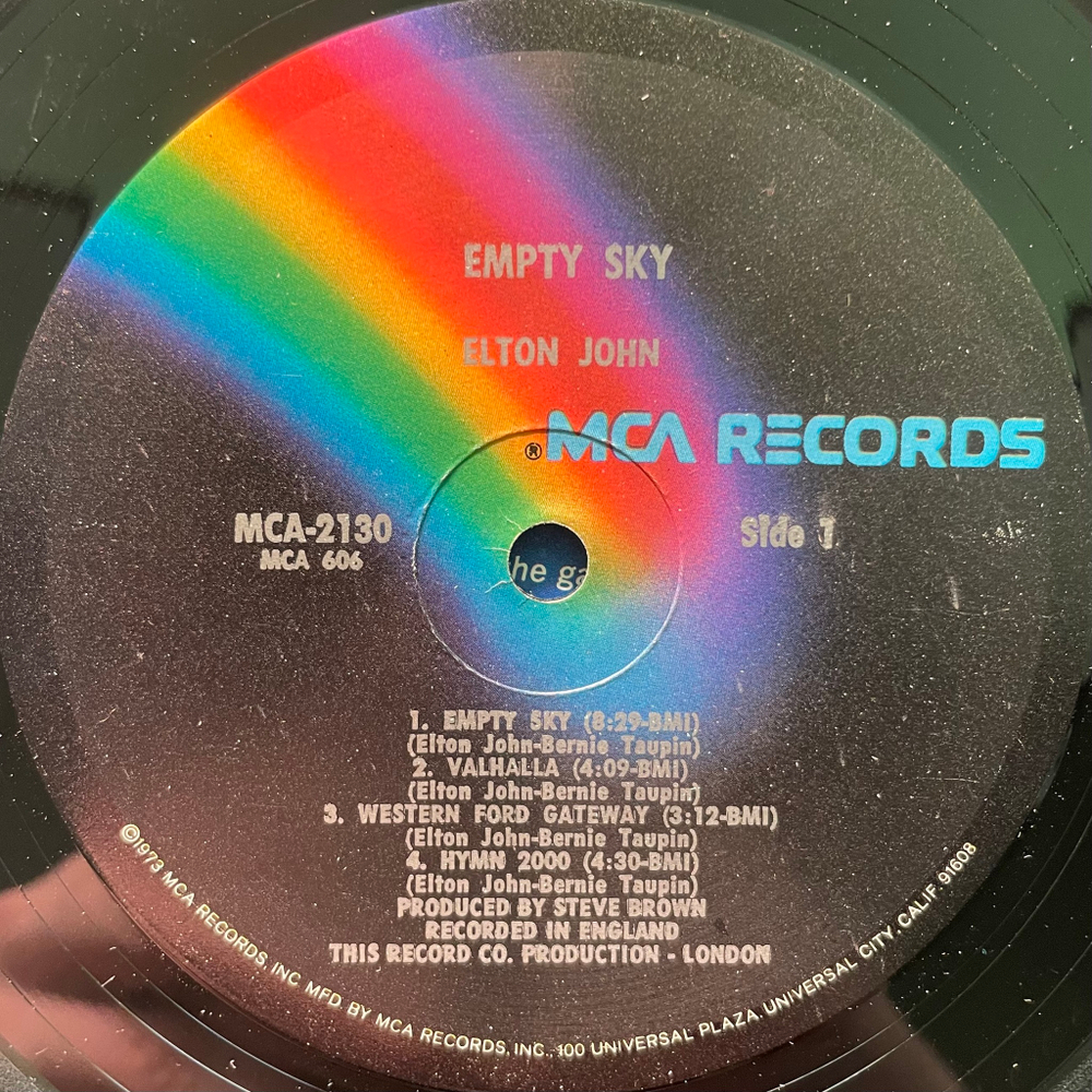 Elton John – Empty Sky (США 1975г.)