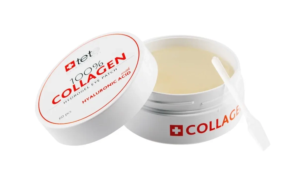 Коллагеновые патчи под глаза / TETe 100% COLLAGEN HYDROGEL EYE PATCH, 30 пар