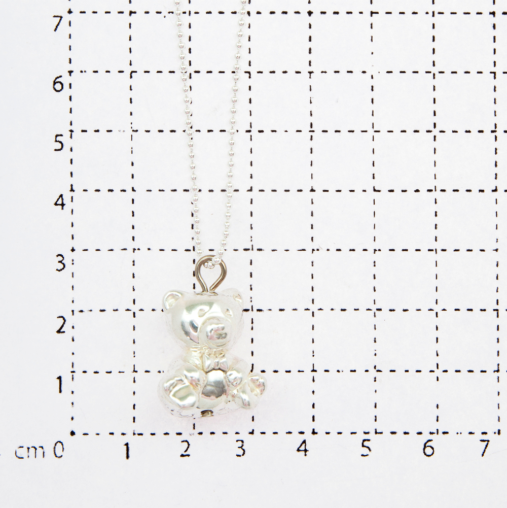 "Мишутка" подвеска в серебряном покрытии из коллекции "Игрушки" от Jenavi с замком карабин