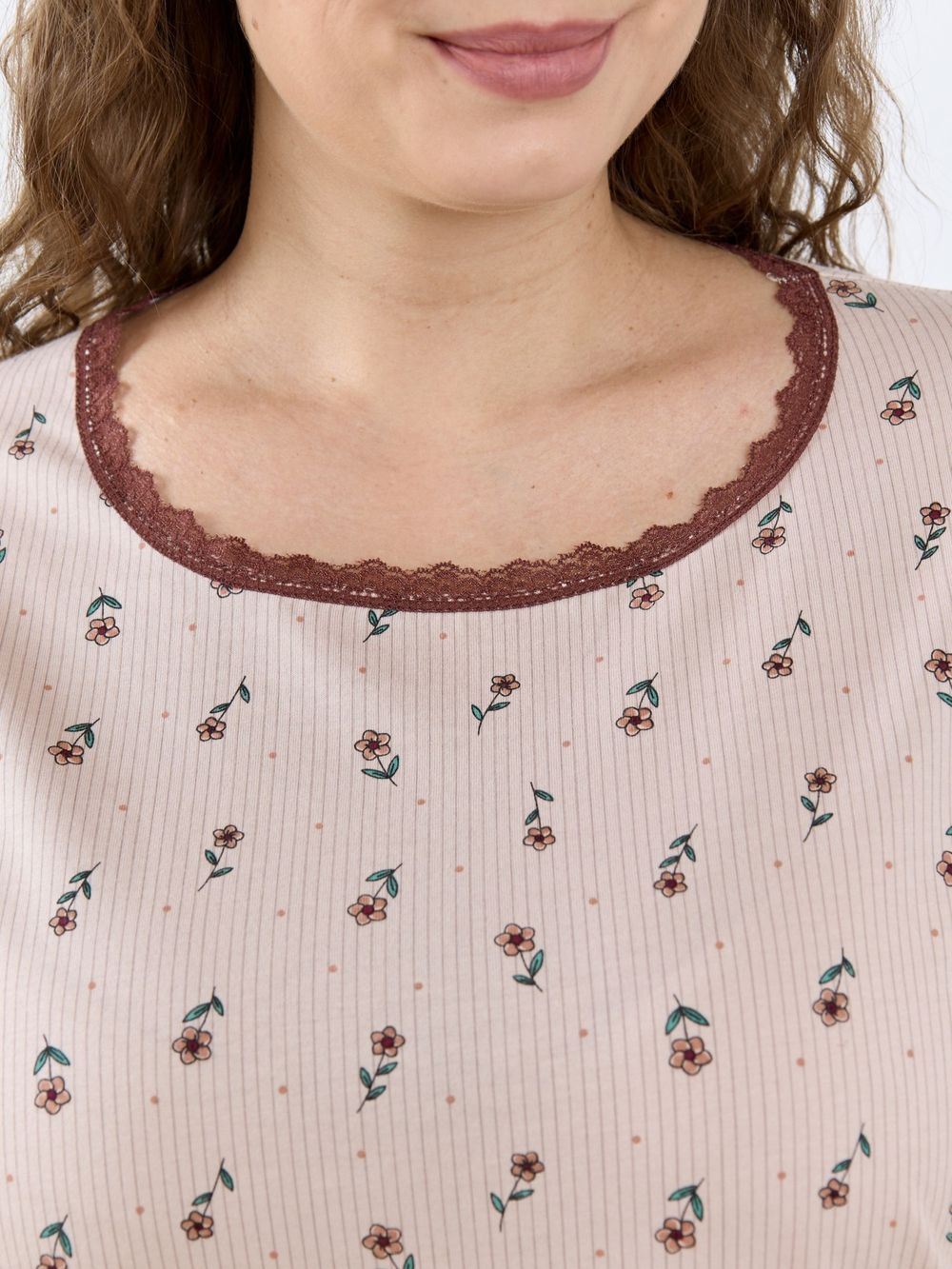 Ночная сорочка Вельвета-1 Виотекс БЕЖЕВЫЙ