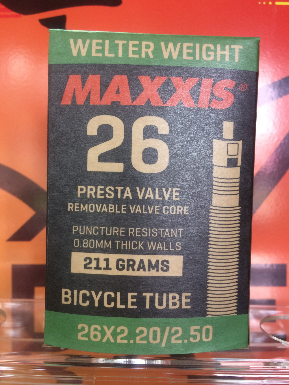 Камера Maxxis Welter Weight 26x2.20/2.5 0.9 мм вело нип.IB67706100 Тайвань