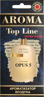 Ароматизатор для автомобиля AROMA TOP LINE №u002 OPUS 5 картон