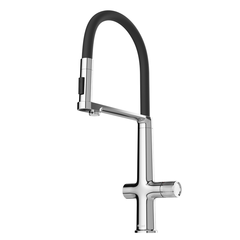 Смеситель для кухни Domaci Римини D569223CR с гибким изливом, хром