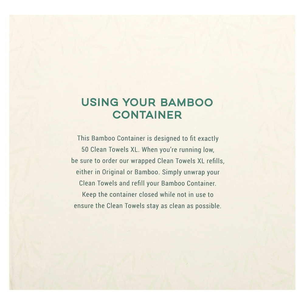 Clean Skin Club, Luxe Bamboo Box, чистые полотенца, размер XL, 50 шт.