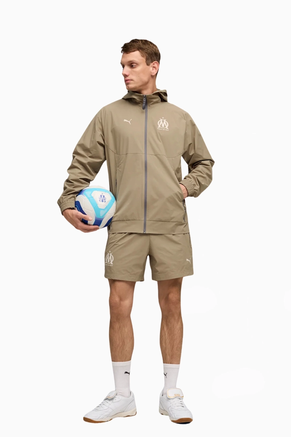 Ветровка Puma Olympique de Marseille 25/26 PUMATECH - бежевый