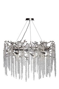 86-70628 Люстра d.80*45см, металл цвет серебро