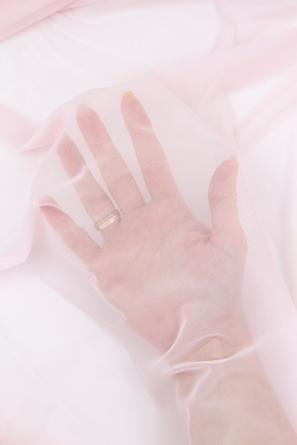 Сетка эластичная светло-розовая метражом (Турция)