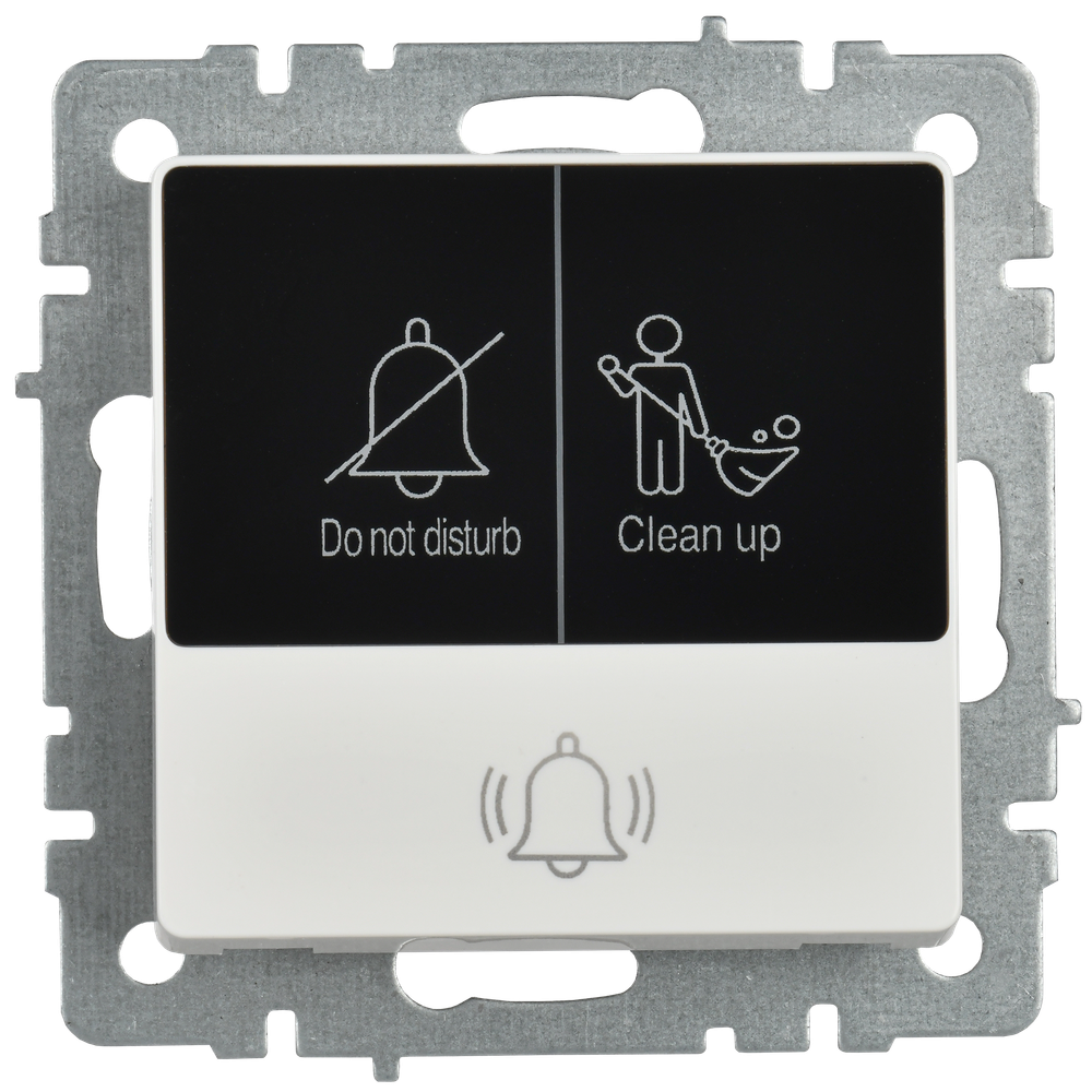 BRITE Кнопка звонка с индикацией для отелей 10А ВС10-1-9-БрБ белый IEK