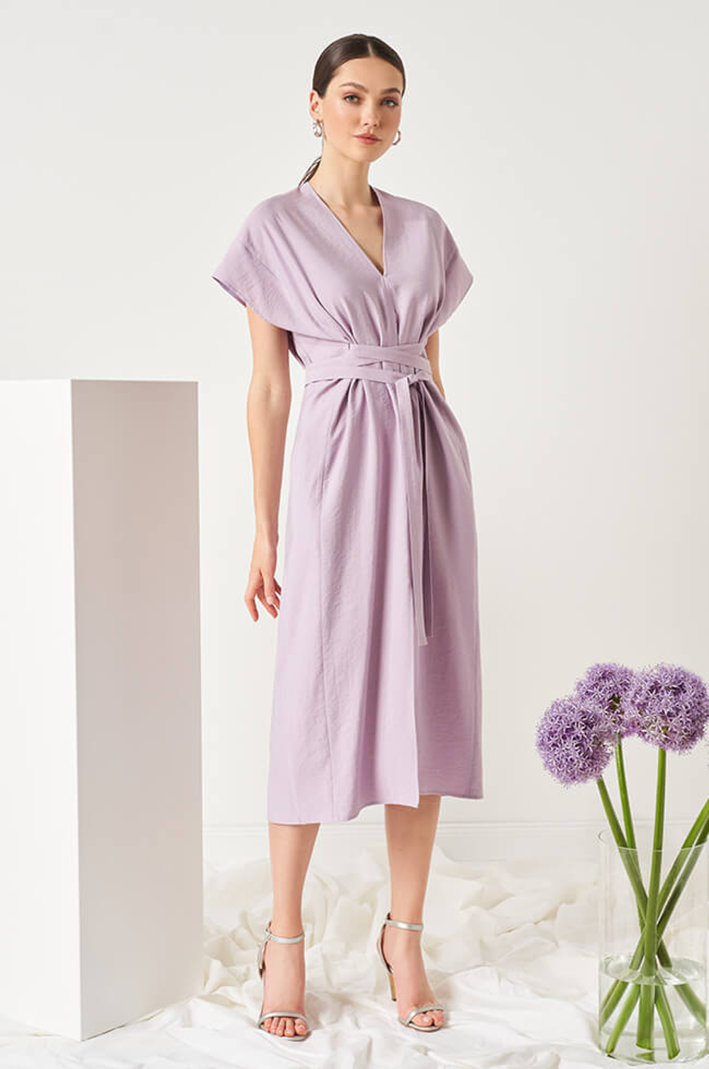 51456 Платье женское (бледно-лавандовый)