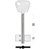 Заготовка сувальдного ключа 13524  BGT4D