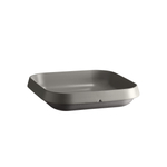 Салатник для подачи/фуршета 285*285 мм. 3100 мл. h=65 мм. серый керам штабелир. Emile Henry /1/3/