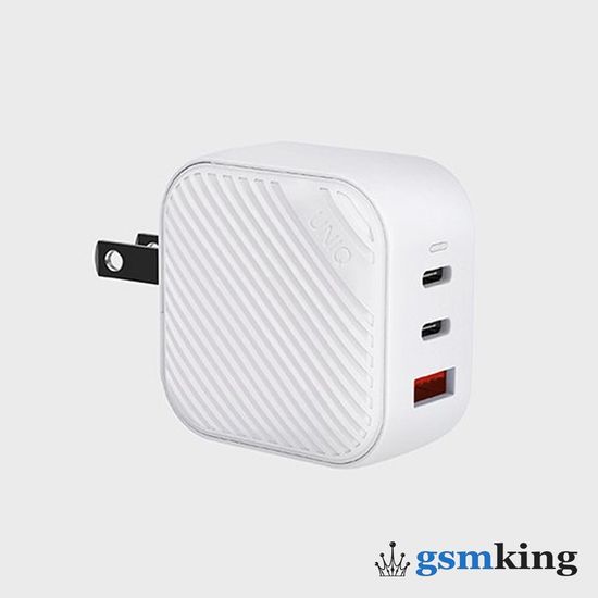Uniq Verge Pro 66W Gan 2xUSB-C/USB-A White