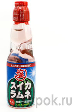 Газированный напиток рамунэ со вкусом арбуза с морской солью Hatakosen Ramune, 200 мл