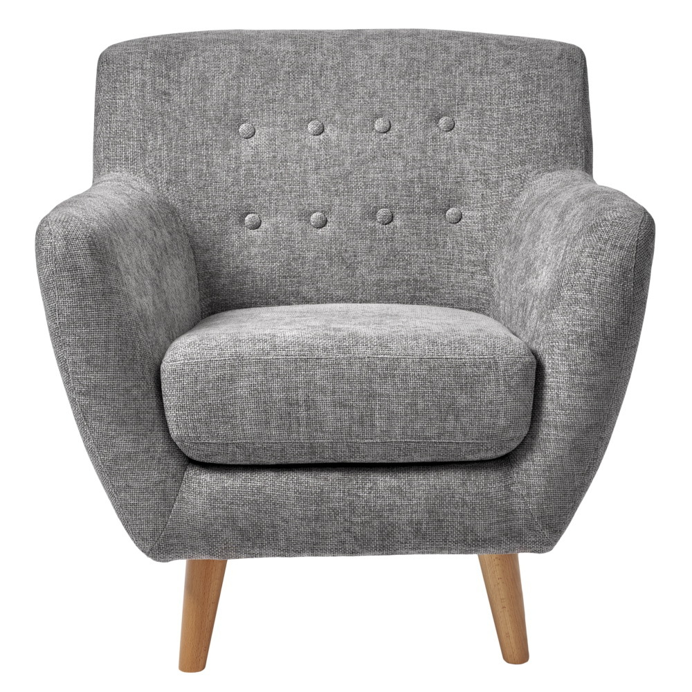 Кресло Picasso серый, шенилл