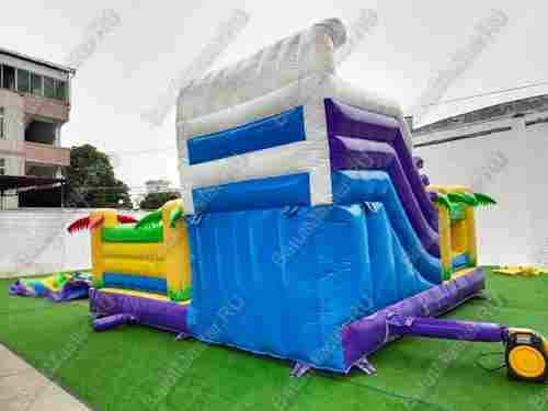 Коммерческий батут «Белый клык» Микс, 6*5*4 м