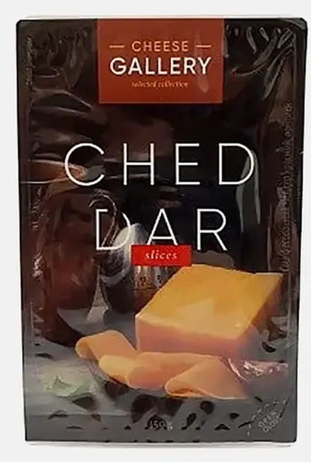 Сыр Сheese Gallery Чеддер красный нарезка 50% 150г