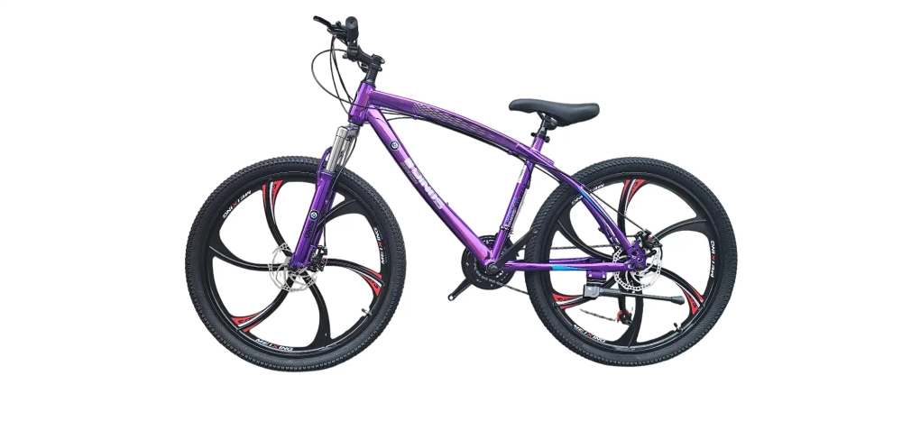 Велосипед Dinos 26" 21скор (стальная рама, диск. тормоз, Литые диски 6 лучей) Фиолетовый (DIN-40-1)