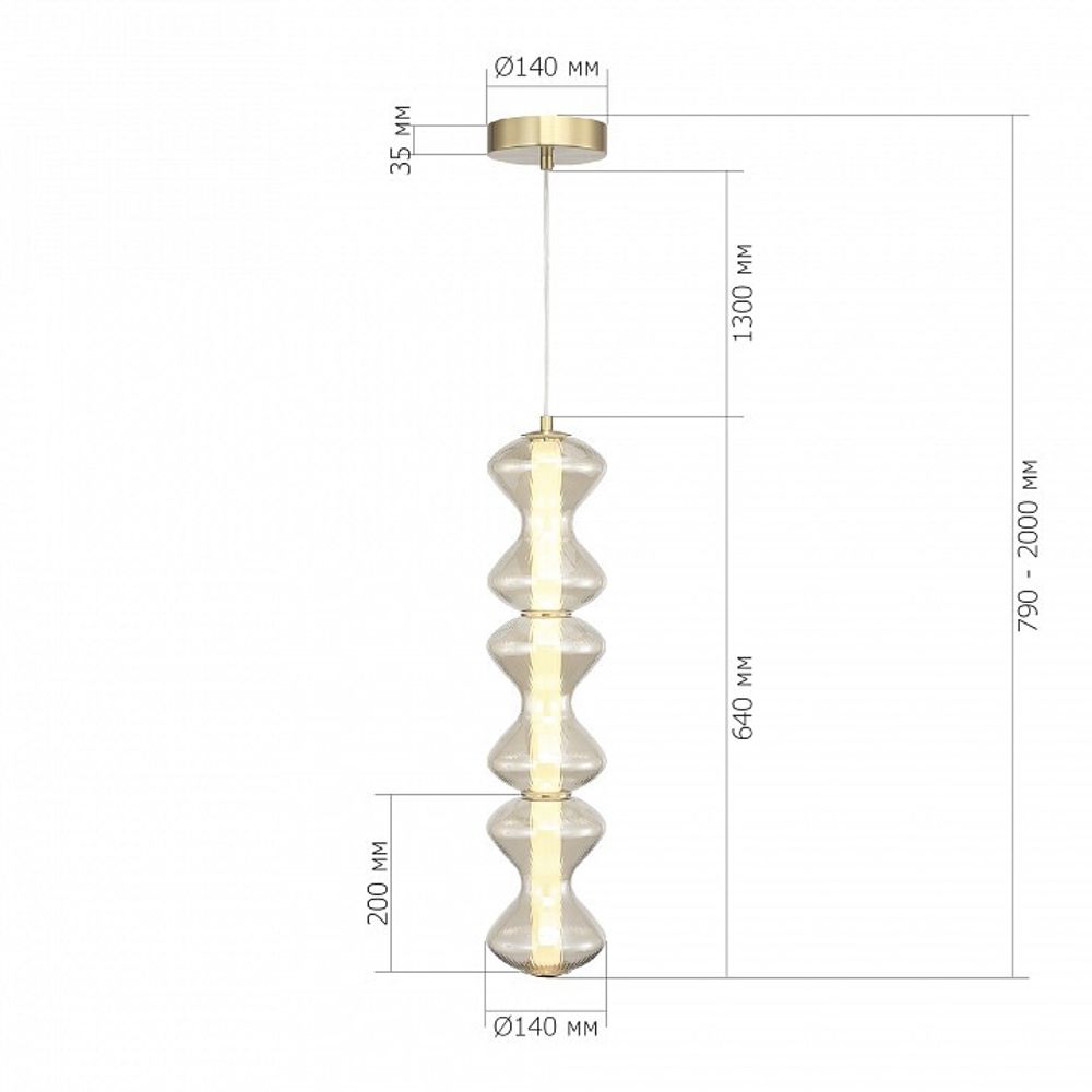 Подвесная люстра ST-Luce SPINE SL6136.213.01