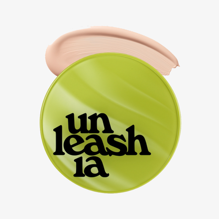 UNLEASHIA Кушон для лица с сатиновым финишем Healthy Green Cushion SPF30 PA++ 18C SEASHELL