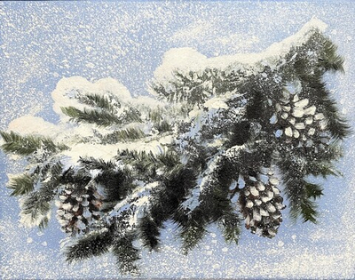 Снежная веточка