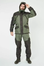 Демисезонный мужской костюм Onerus Горный -5 (Таслан,Флис) Тёмный хаки