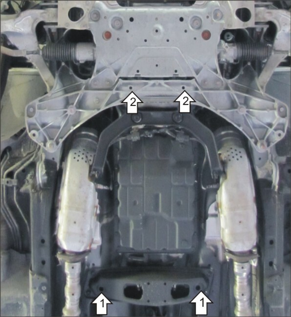 Защита КПП. 2 мм, Сталь. для Infiniti M 25 2010-2014, Infiniti G 25 2010-2014 MOTODOR.08004