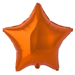 Шар фольгированный Звезда 45 см (Оранжевый)