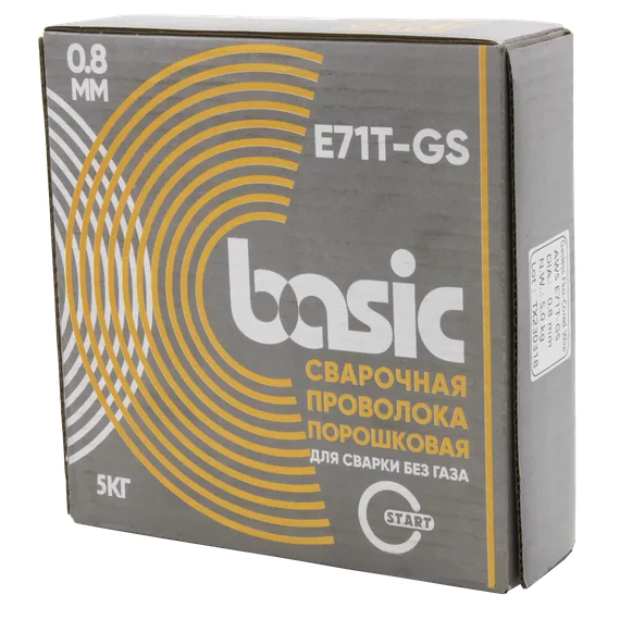 Проволока сварочная порошковая Basic E71T-GS д.0,8 (5кг) OSA START STB71850