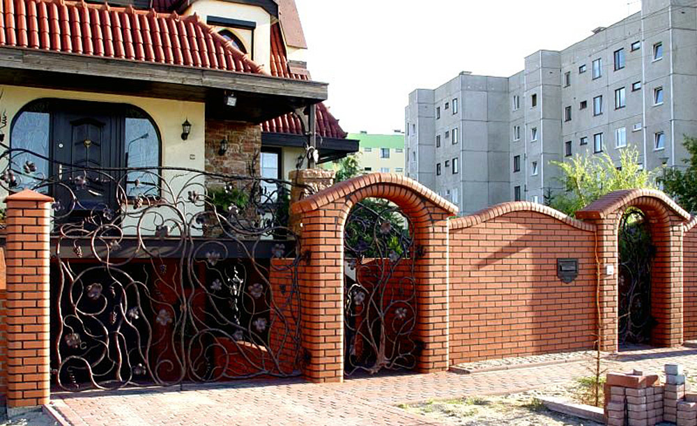 Ворота откатные кованые.