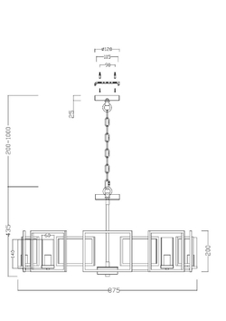 Подвесная люстра Maytoni H009PL-08G