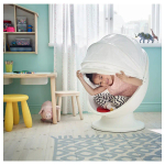 Детское вращающееся кресло - IKEA PS LÖMSK/ПС ЛЁМСК ИКЕА, 72х62х59, белый