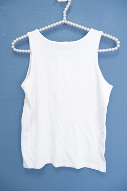 Майка белая бельевая на 10-12 лет