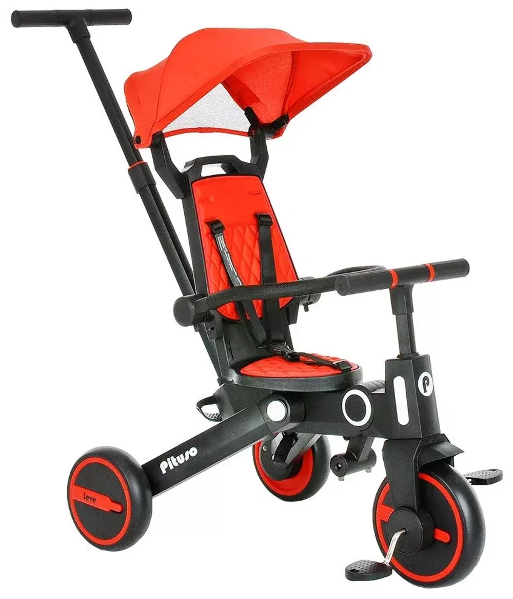 PITUSO Велосипед трехколесный Leve, складной, разм. упак. 65х34х31 см, Red/Красный